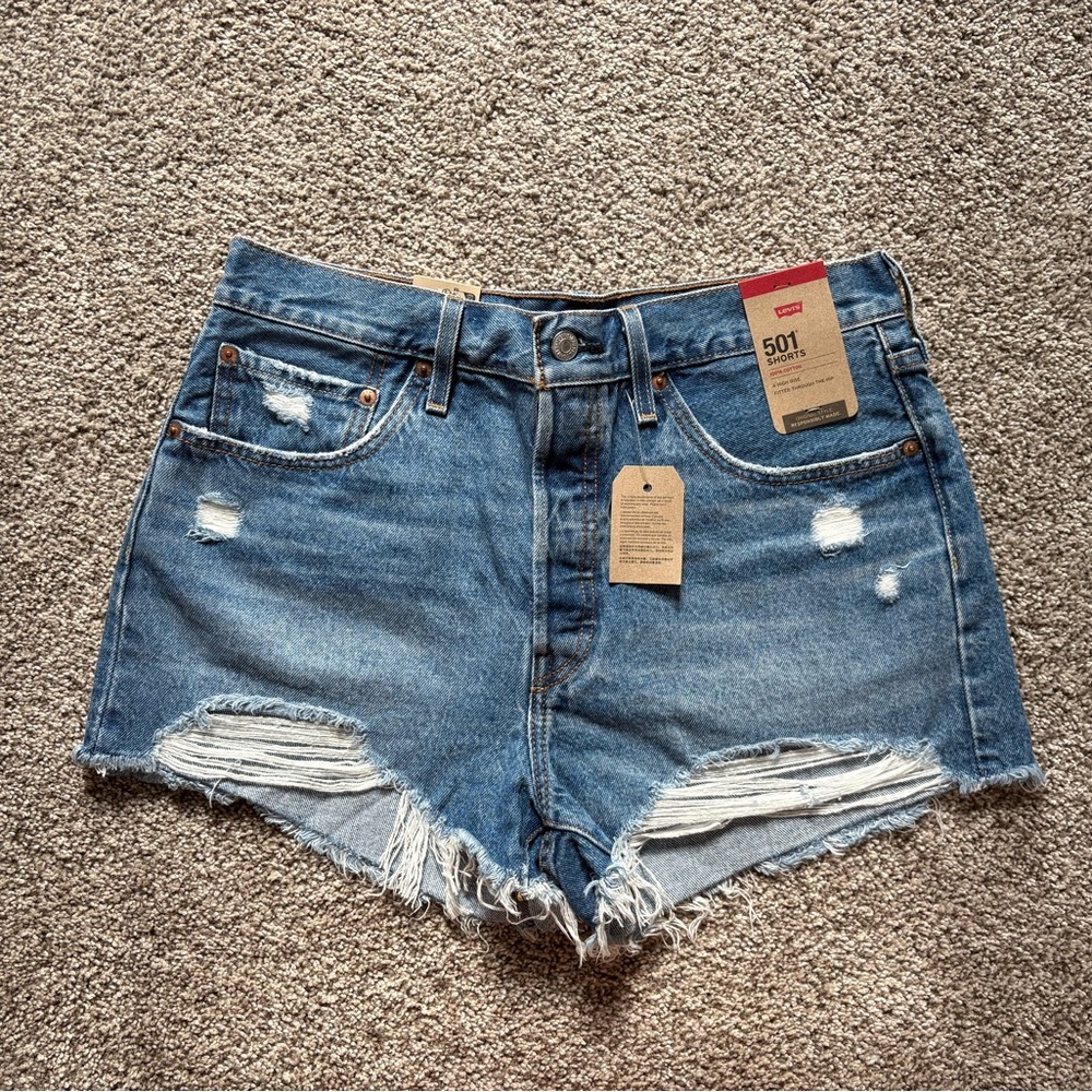 Levi's Women's 501 Original Distressed Shorts